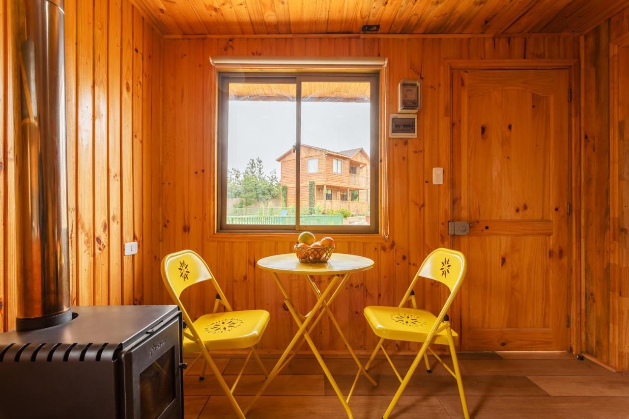 Cabana En Tunquen Con Parrilla, Fogon, Piscina Y Bosque 外观 照片