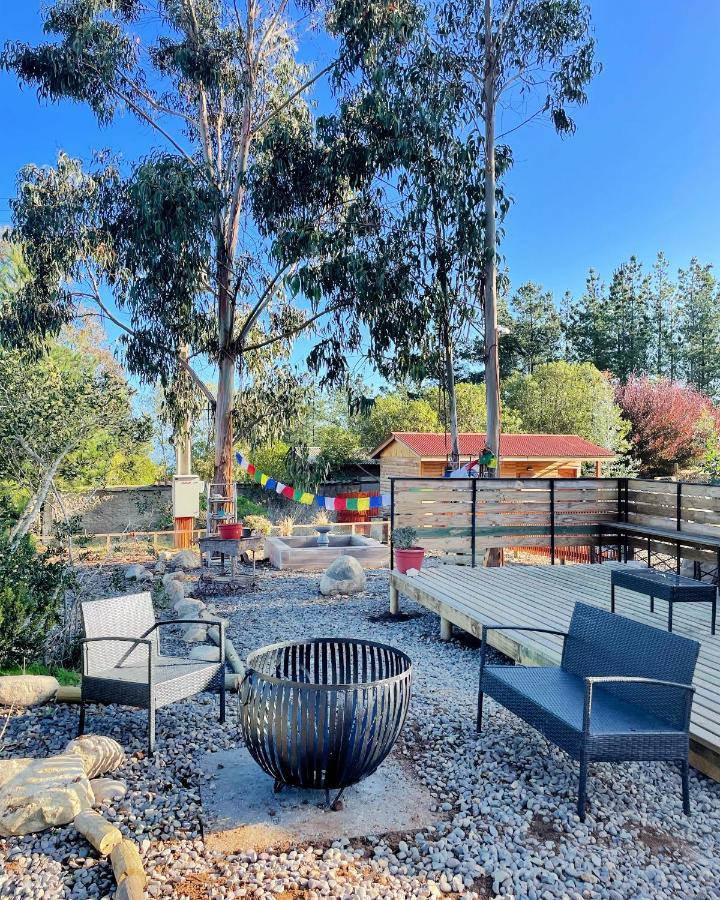 Cabana En Tunquen Con Parrilla, Fogon, Piscina Y Bosque 外观 照片