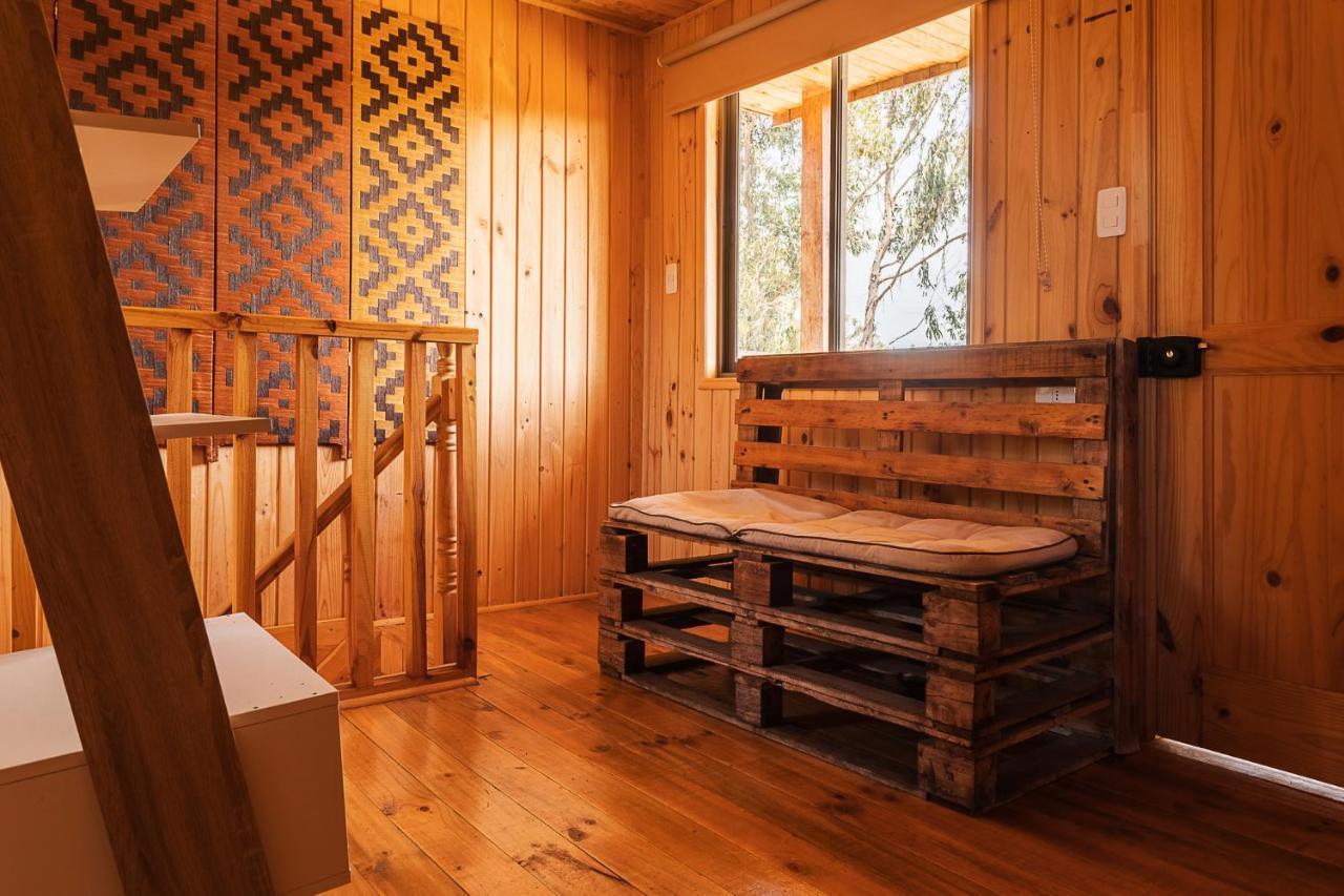 Cabana En Tunquen Con Parrilla, Fogon, Piscina Y Bosque 外观 照片