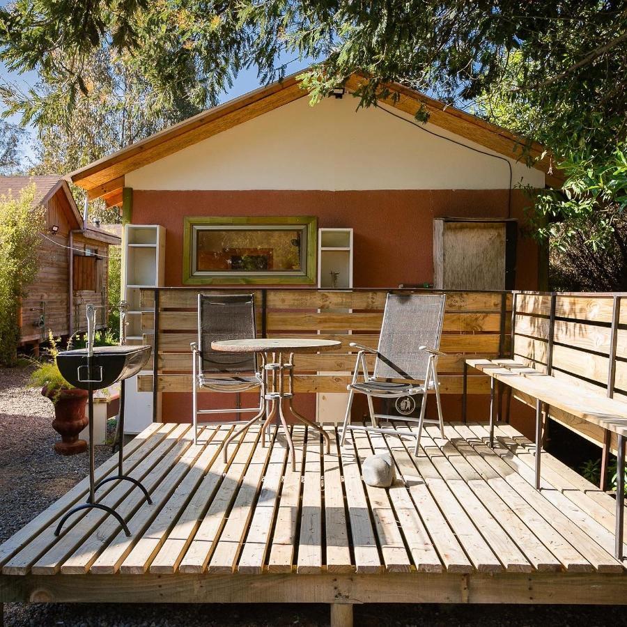 Cabana En Tunquen Con Parrilla, Fogon, Piscina Y Bosque 外观 照片
