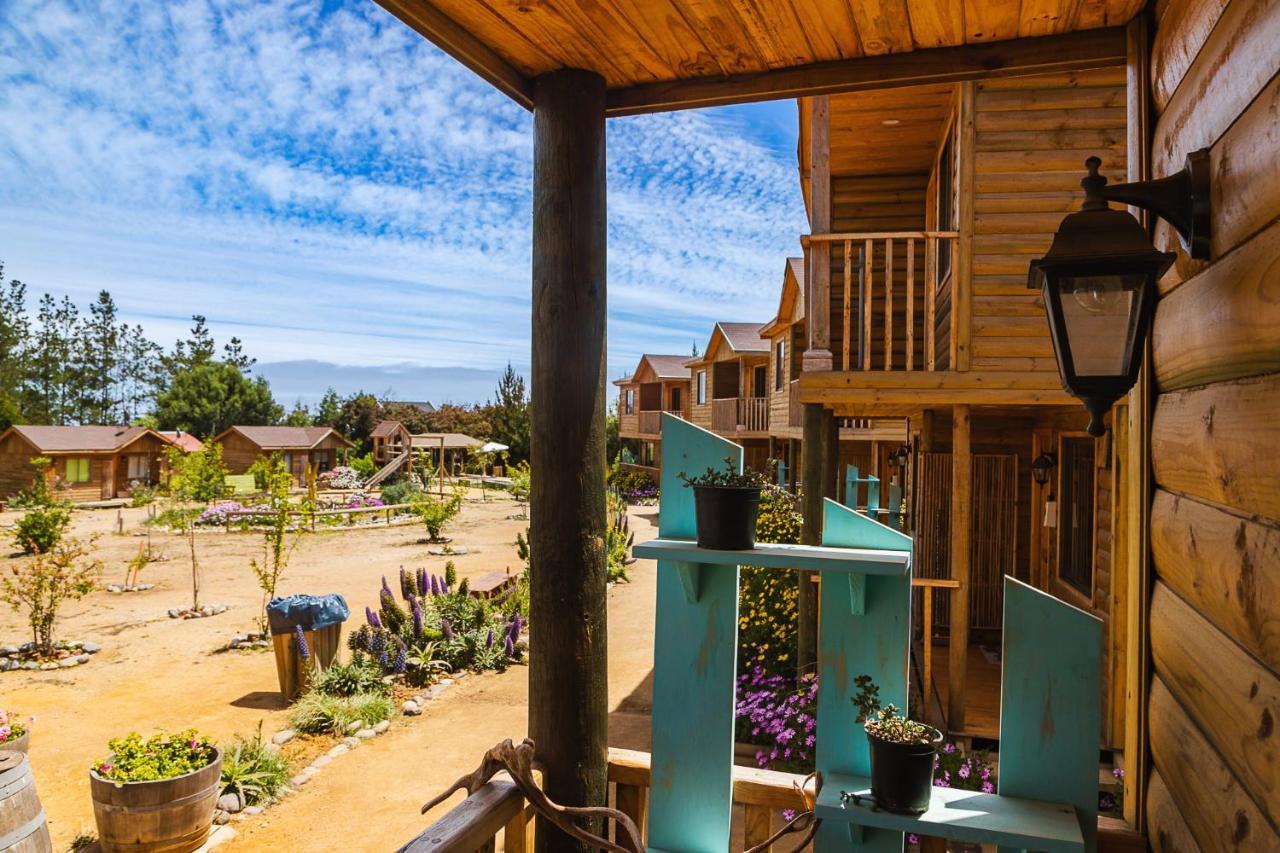 Cabana En Tunquen Con Parrilla, Fogon, Piscina Y Bosque 外观 照片