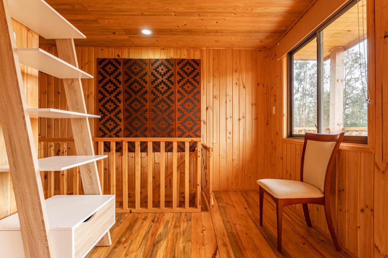 Cabana En Tunquen Con Parrilla, Fogon, Piscina Y Bosque 外观 照片