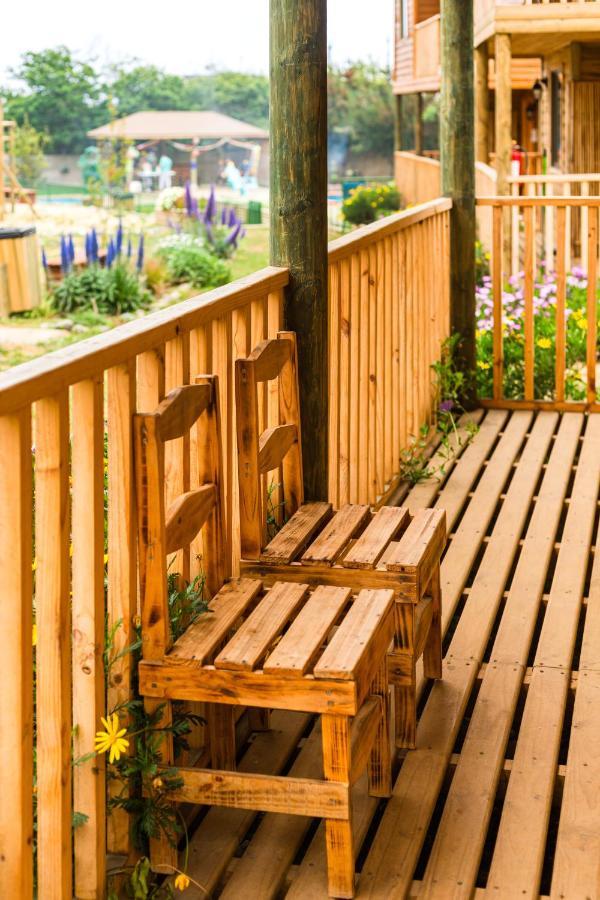Cabana En Tunquen Con Parrilla, Fogon, Piscina Y Bosque 外观 照片